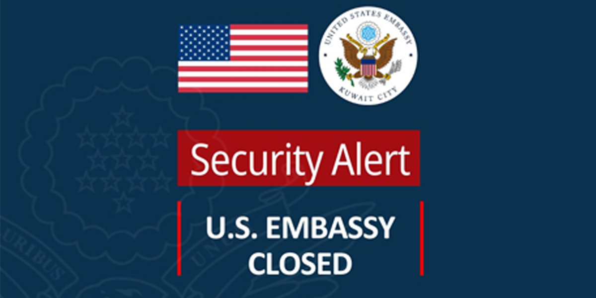 US embassy in Kuwait shut until further notice