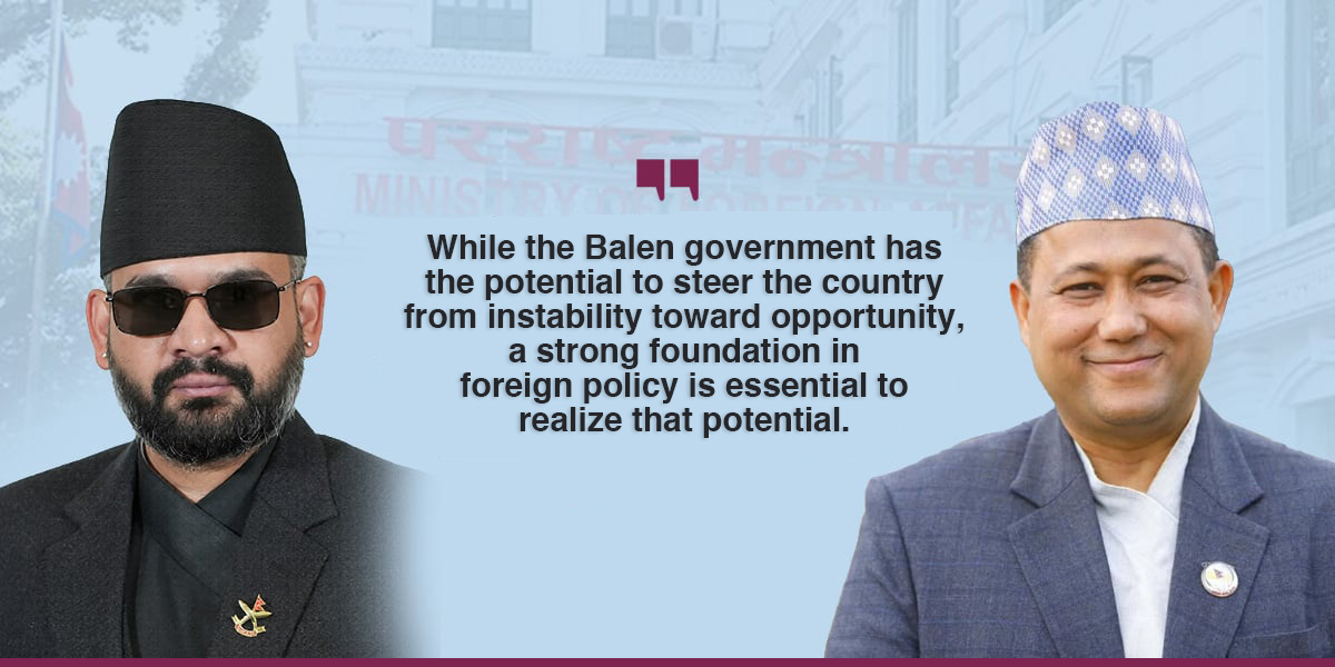 Foreign Relations: Challenges abound for Balen, Khanal