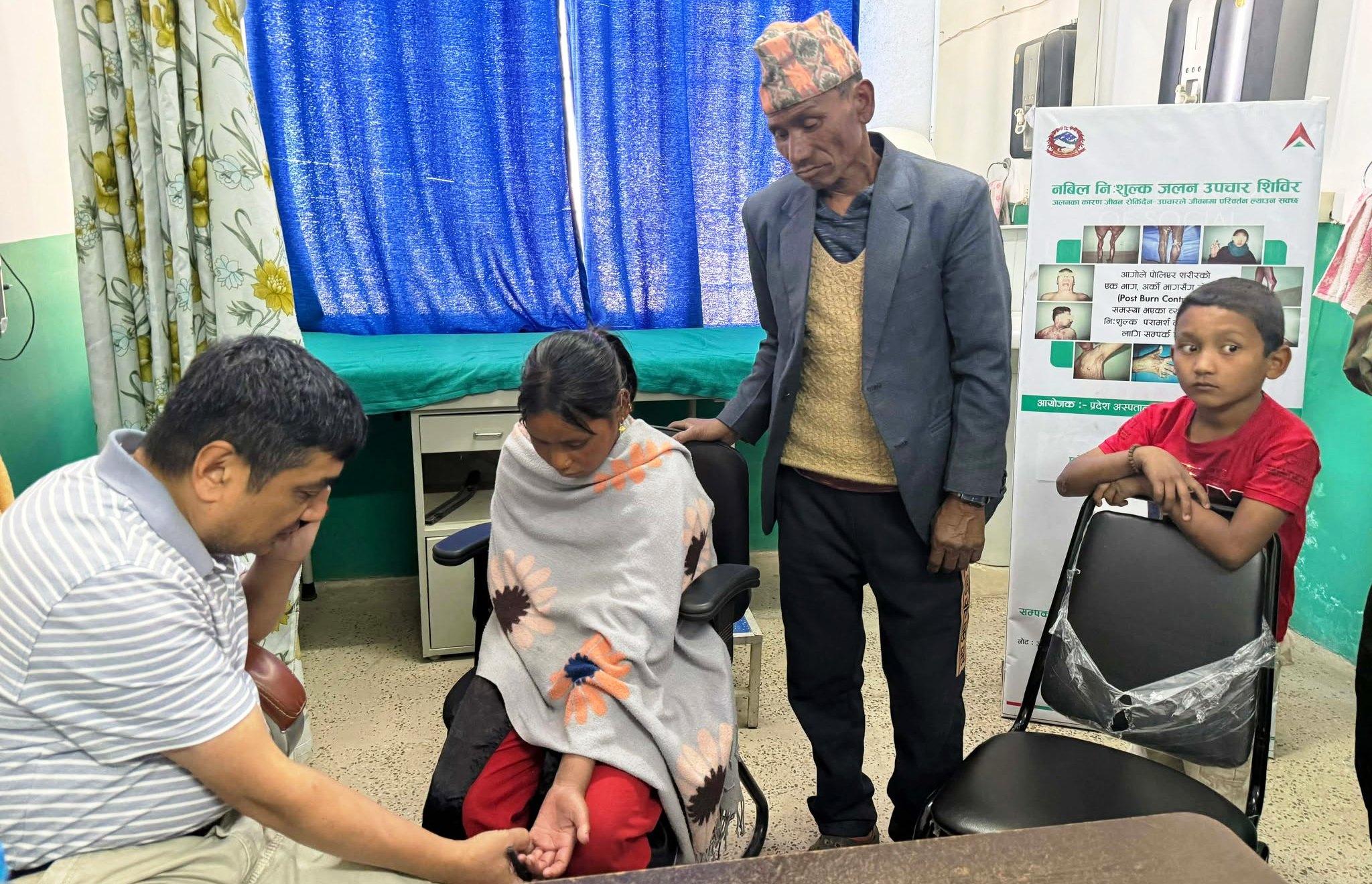 Nearly 200 benefit from free burn treatment camp in Surkhet