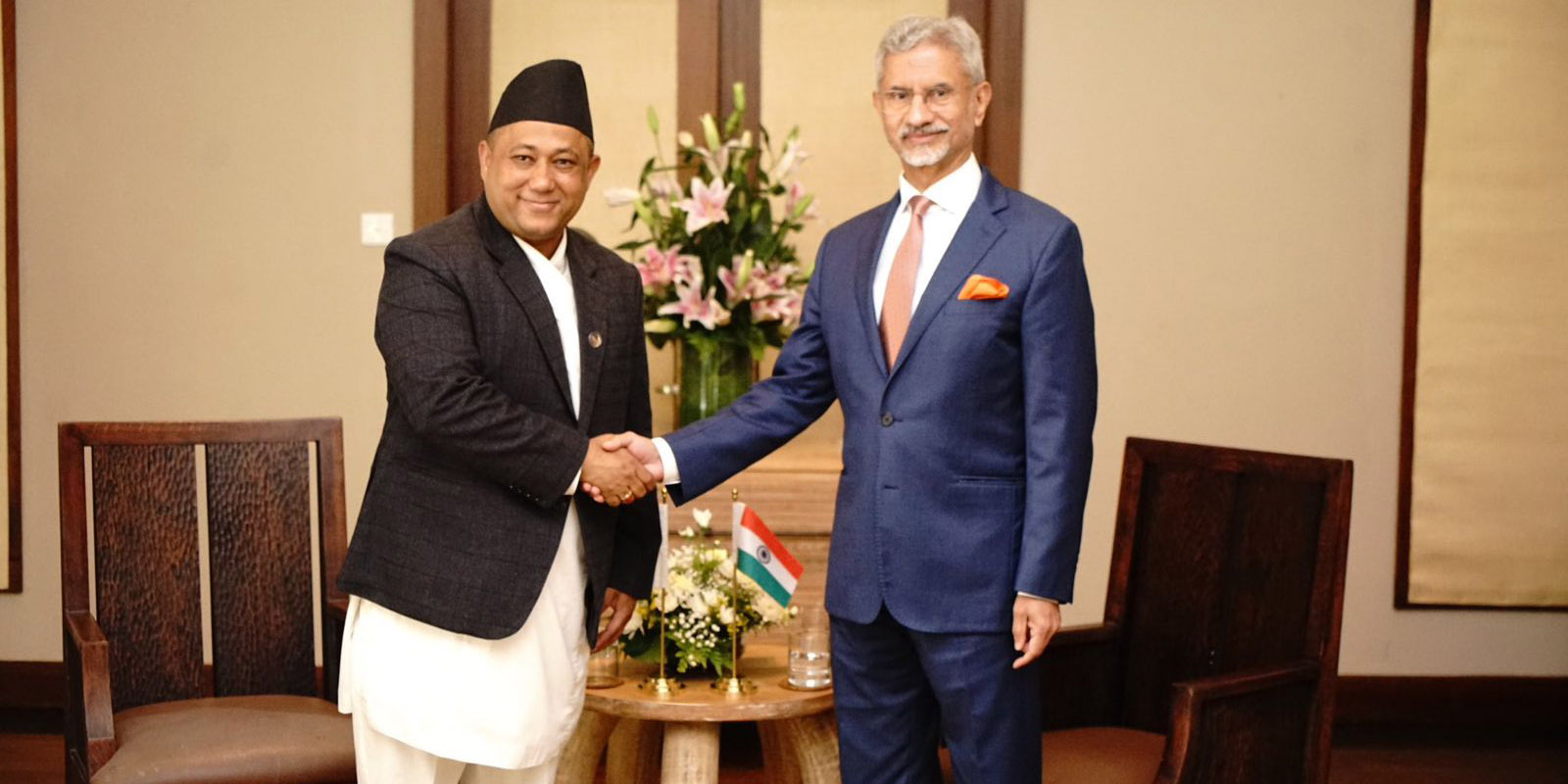 Foreign minister Khanal holds bilateral meeting with his Indian counterpart