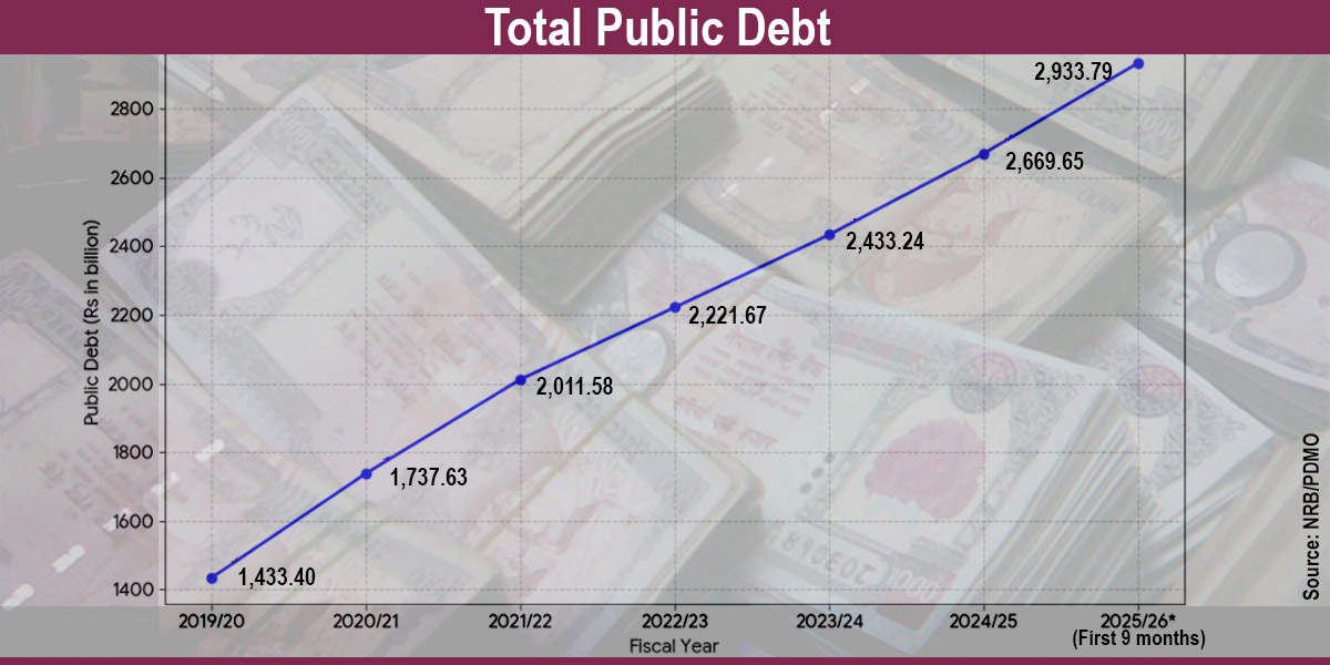 Public debt doubles in seven years