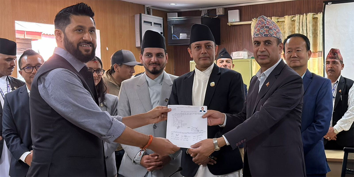 RSP Vice President Aryal files nomination for Speaker