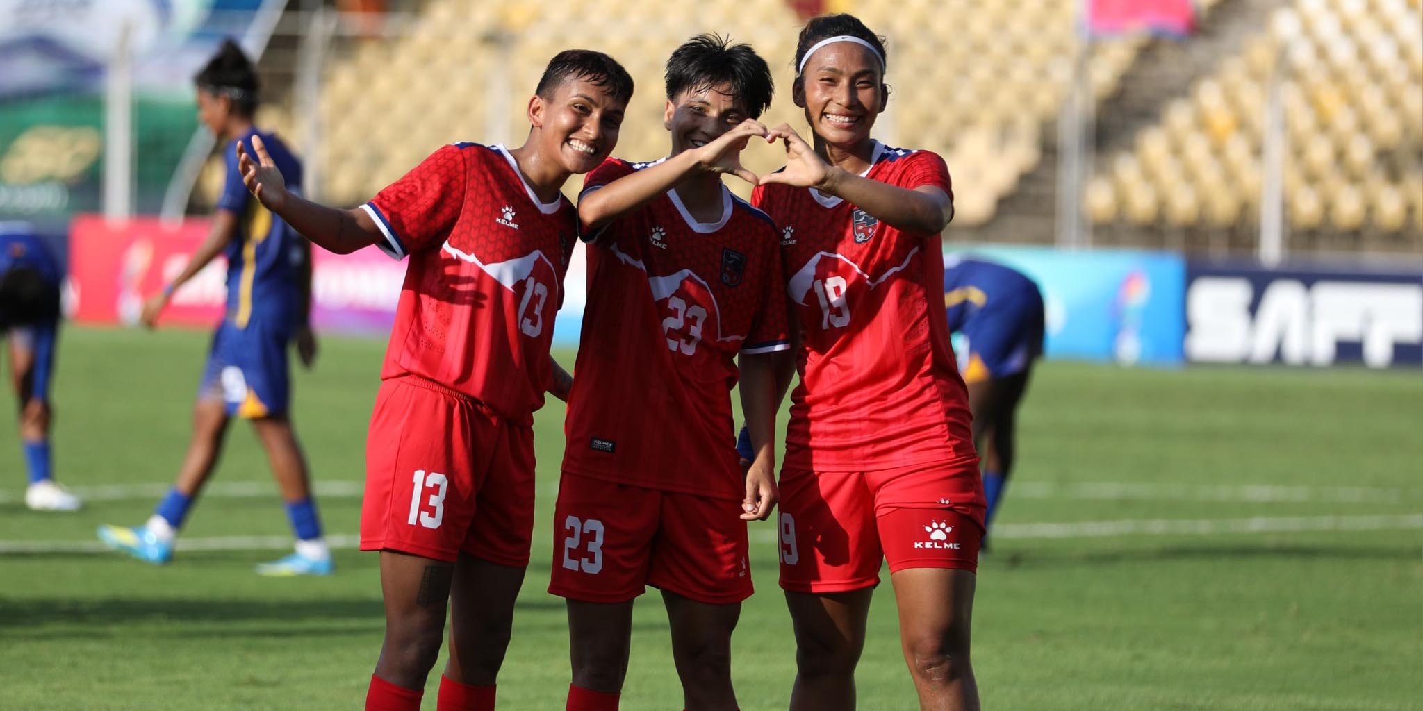 Nepal advance to semifinal of SAFF Women’s Championship