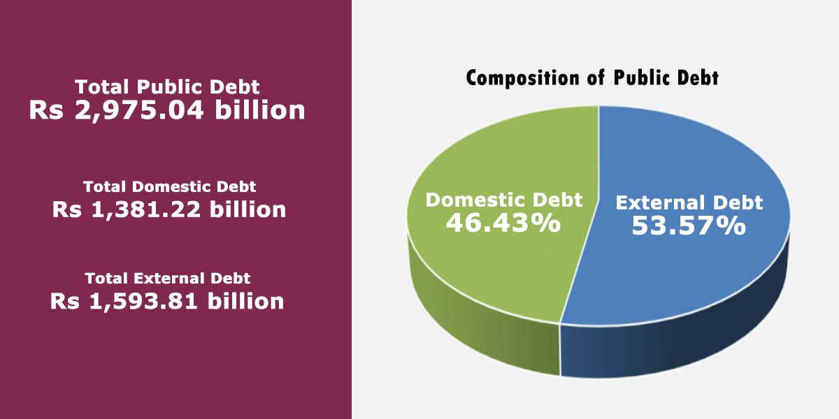 Public debt burden rises to 45.08% of GDP