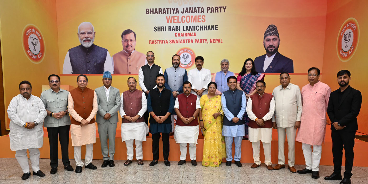 Rabi interacts with senior BJP leaders in New Delhi