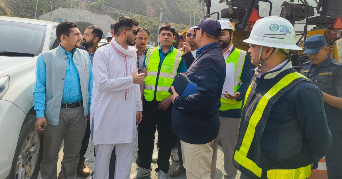 Minister Lamsal in soup for ‘break his legs’ comment about contractor