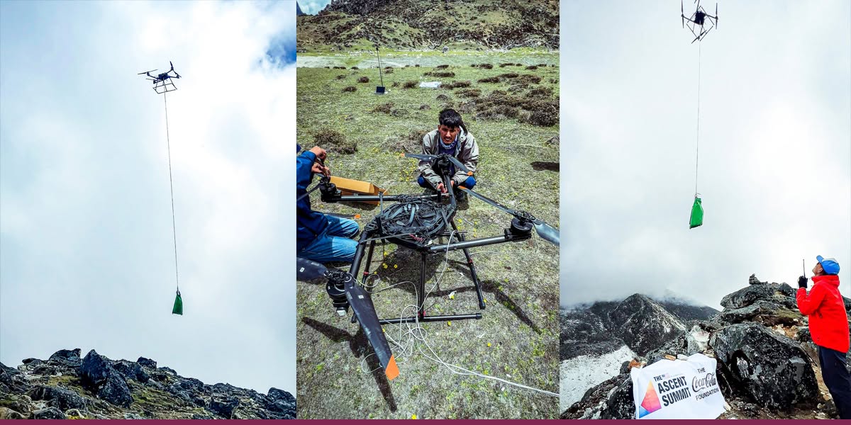 US drone technology demonstrated in Everest region
