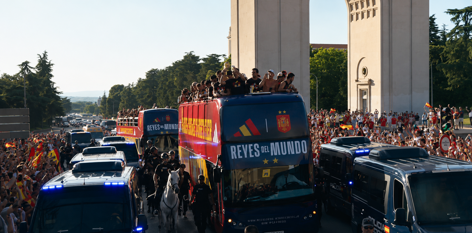Spain’s World Cup champions return home for royal welcome