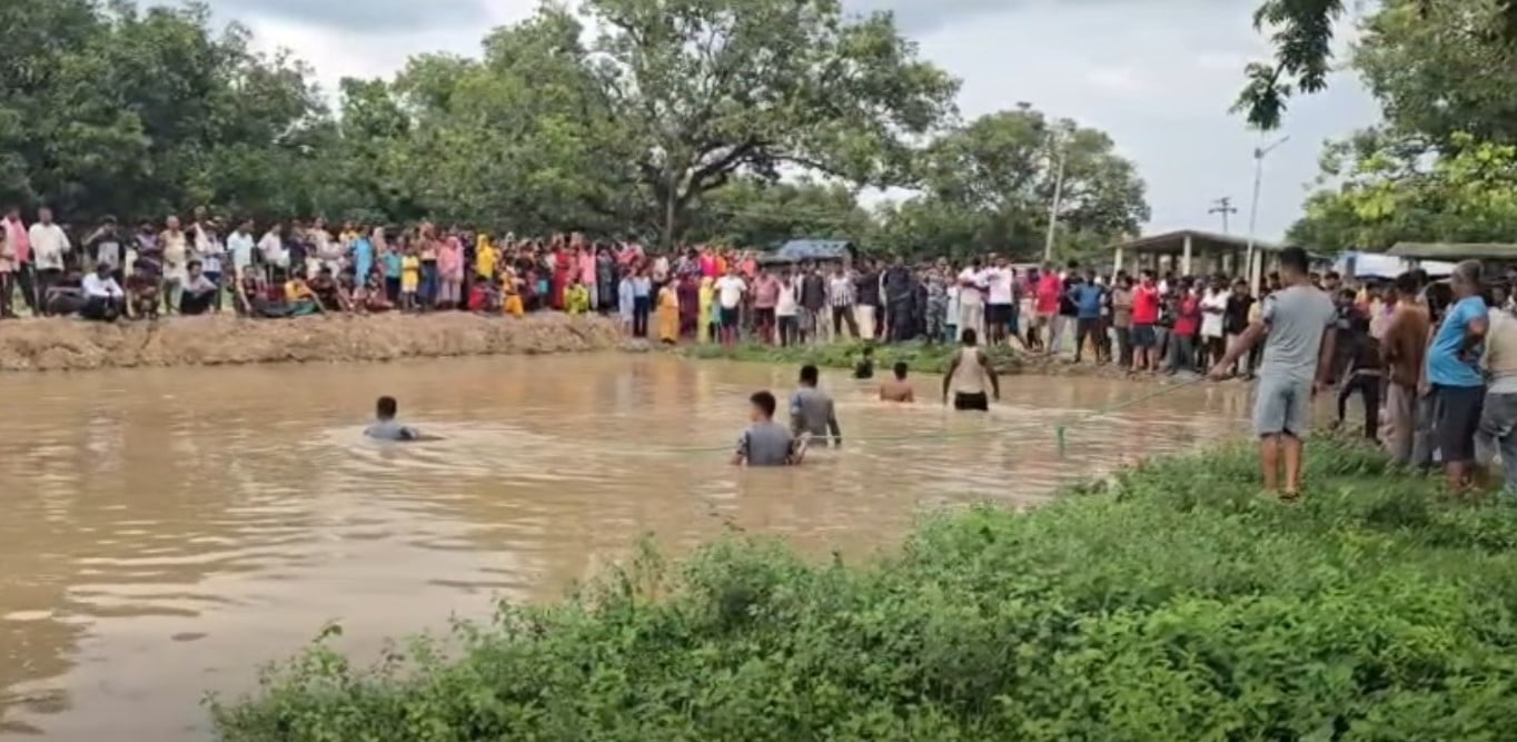 Three children from same family die after drowning in Siraha