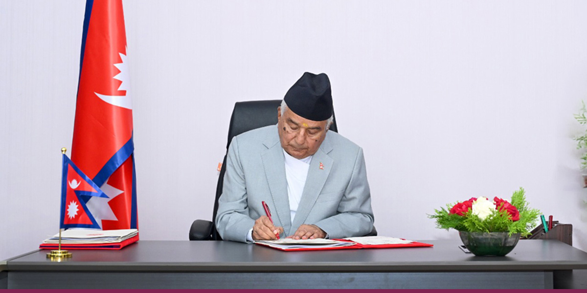 Prez authenticates three budget-related Bills