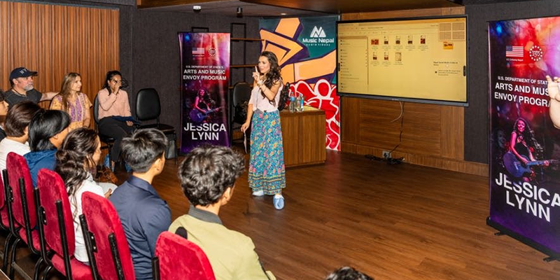 American country singer Jessica Lynn in Kathmandu