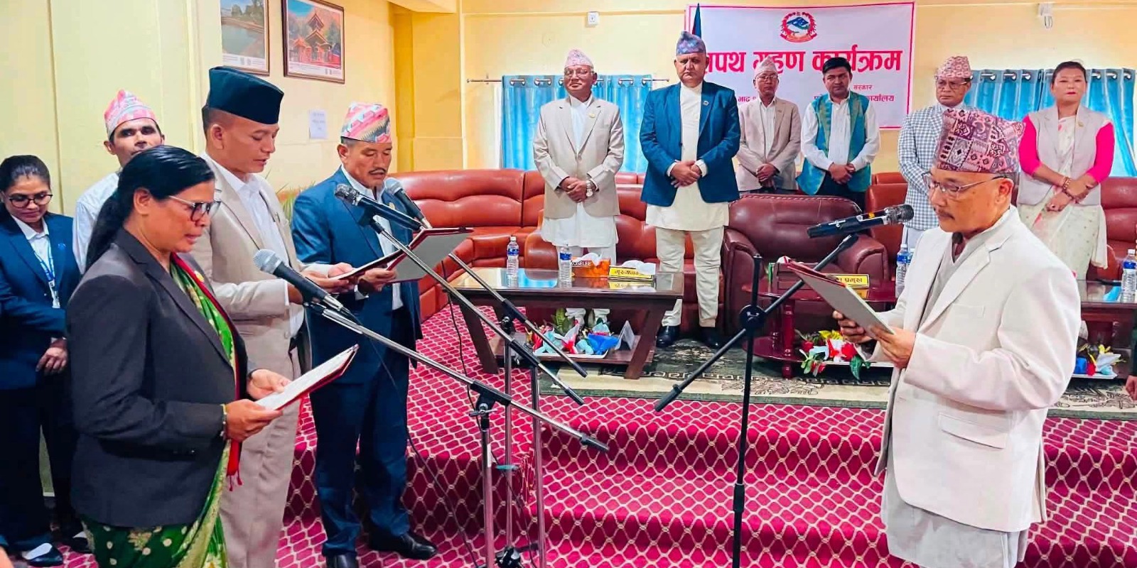 Three Lumbini ministers sworn in