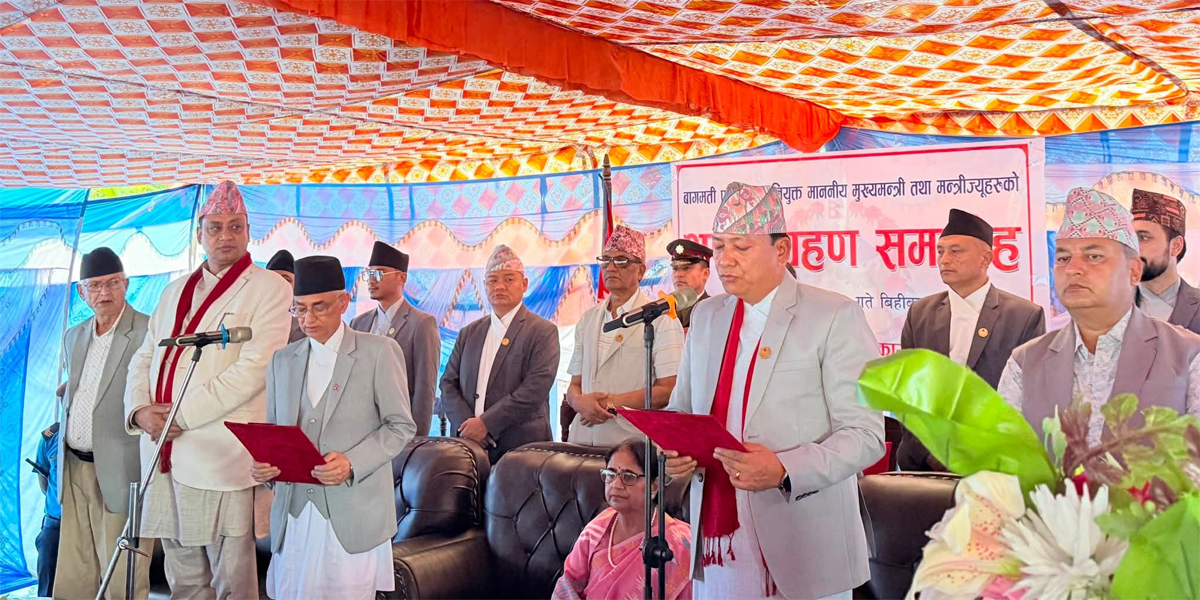 UML’s Kiran Thapa Magar sworn in as Bagmati Chief Minister