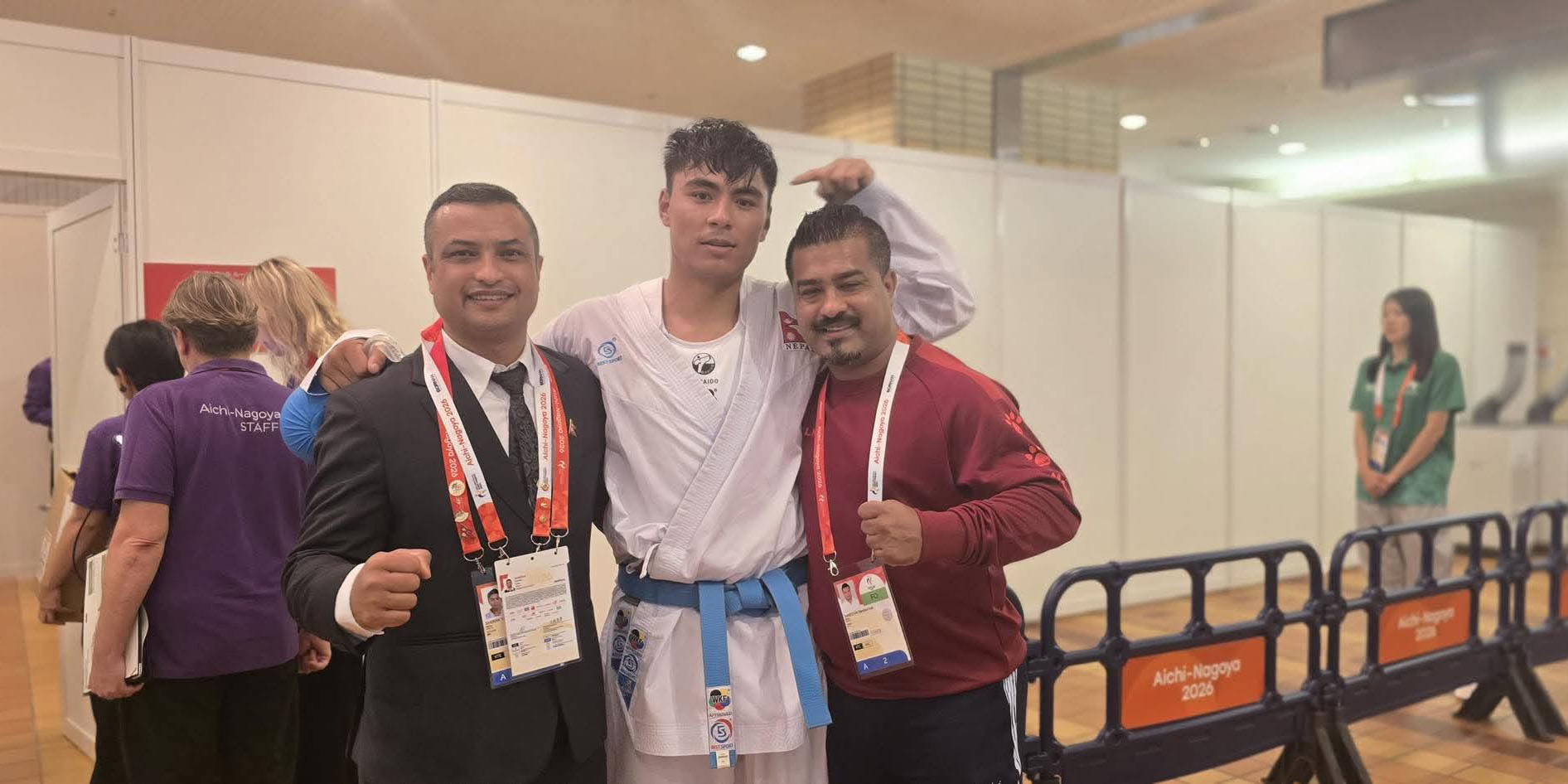 Tenzing Sherpa wins bronze in karate for Nepal