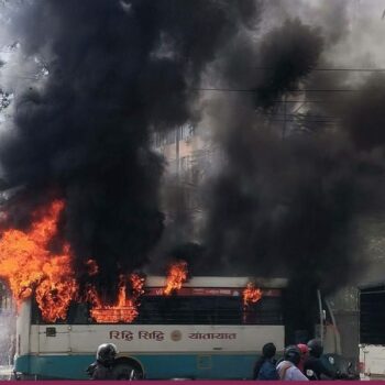 Police disclose identity of Tripureshwar bus fire victim