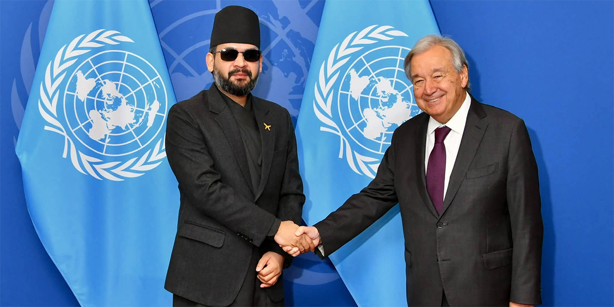 PM Shah meets UN Secretary-General Guterres