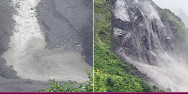 Darchula administration issues alert as landslide partially blocks Chamelia