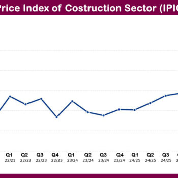 Construction cost rises significantly in fourth quarter of 2025/26