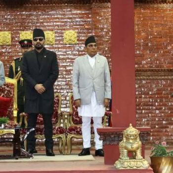 Deepak Kumar Sah sworn in as industry minister