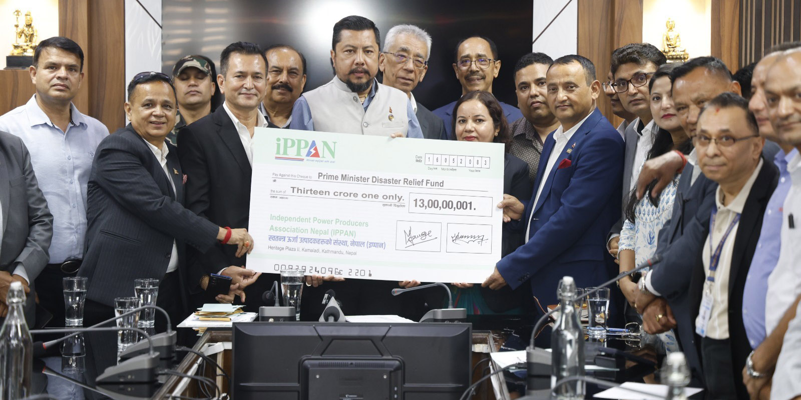 IPPAN contributes Rs 130 million to PM Relief Fund