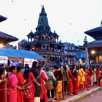 Devotees throng Krishna Temple in Patan [In Pictures]