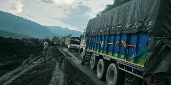 Gas bullets, cargo vehicles pass through new Krishnabhir track