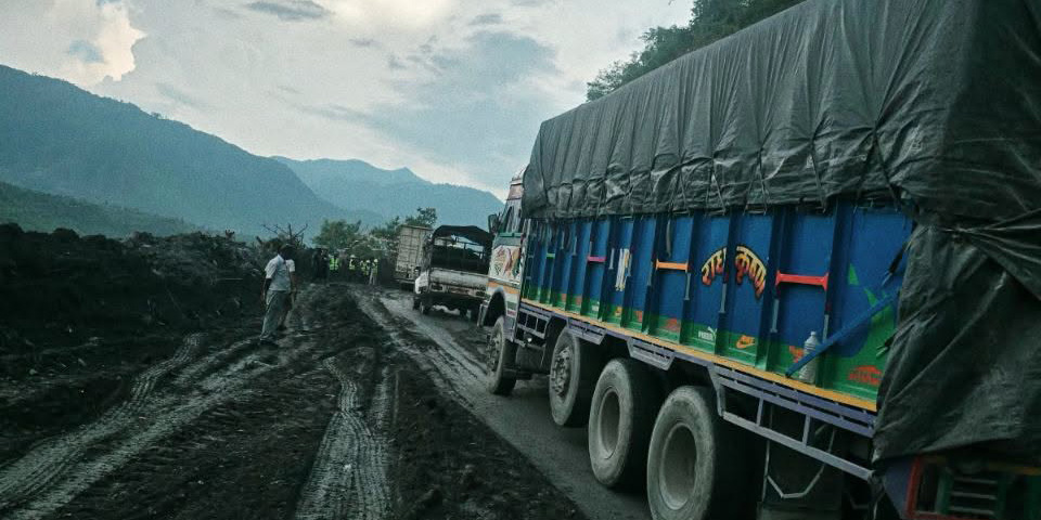 Gas bullets, cargo vehicles pass through new Krishnabhir track