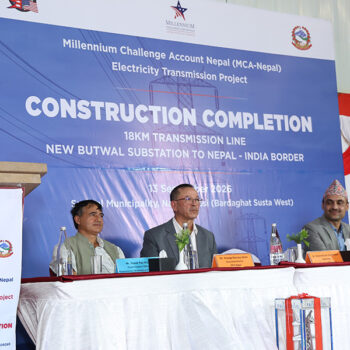 Nepal section of New Butwal-Gorakhpur transmission line completed