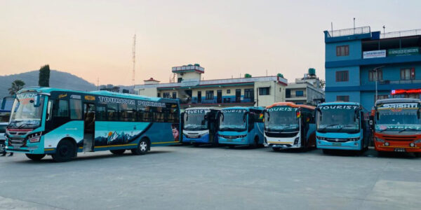 Prithvi Highway closure forces tourist buses off the road