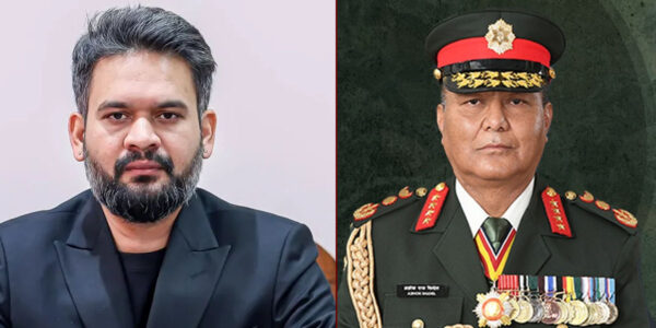 CoAS Sigdel meets PM Shah