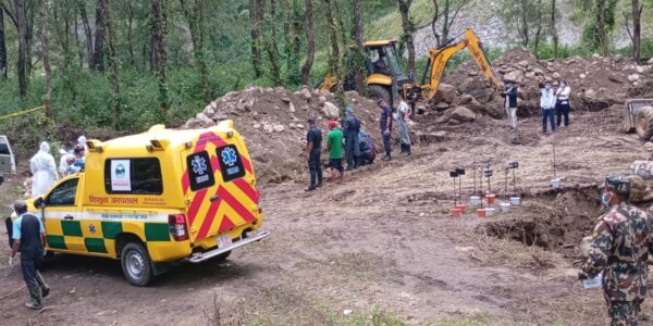 Bhotekoshi Flood: 76 bodies buried in temporary graves in Pokhara