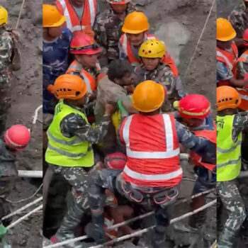 Two rescued alive from tunnel after 10 days