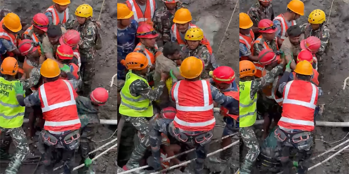 Two rescued alive from tunnel after 10 days