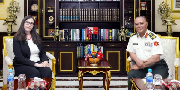 Bouldin pays courtesy call on CoAS Sigdel