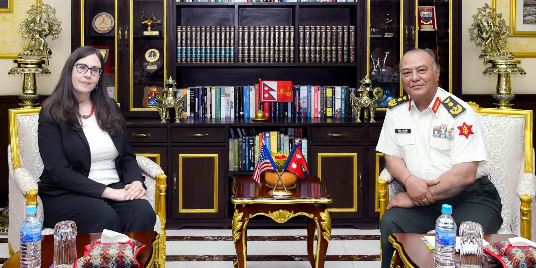 Bouldin pays courtesy call on CoAS Sigdel