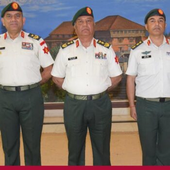 Insignia conferred on newly promoted military officers