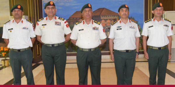 Insignia conferred on newly promoted military officers