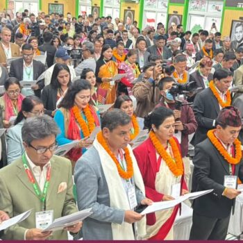 NC office-bearers, CWC members sworn in