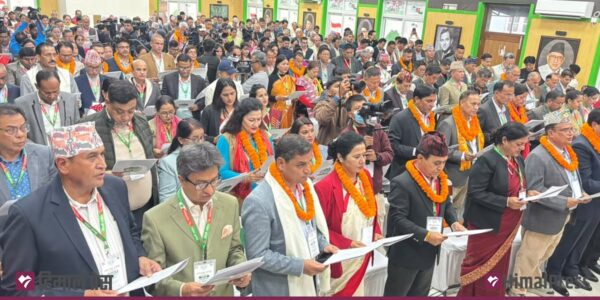 NC office-bearers, CWC members sworn in